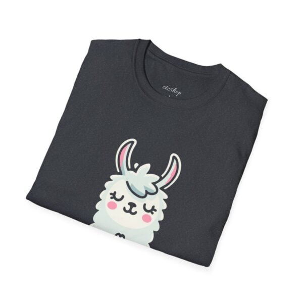 Llamaste Peaceful Yoga Llama Unisex Softstyle T-Shirt - Image 100