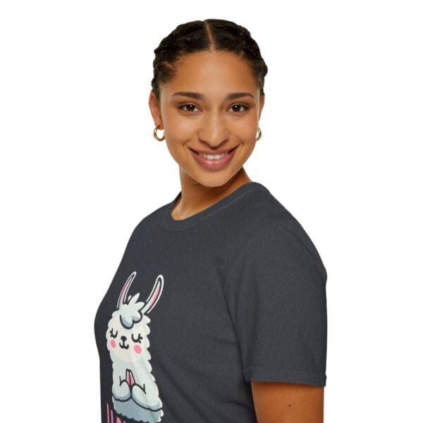 Llamaste Peaceful Yoga Llama Unisex Softstyle T-Shirt - Image 105