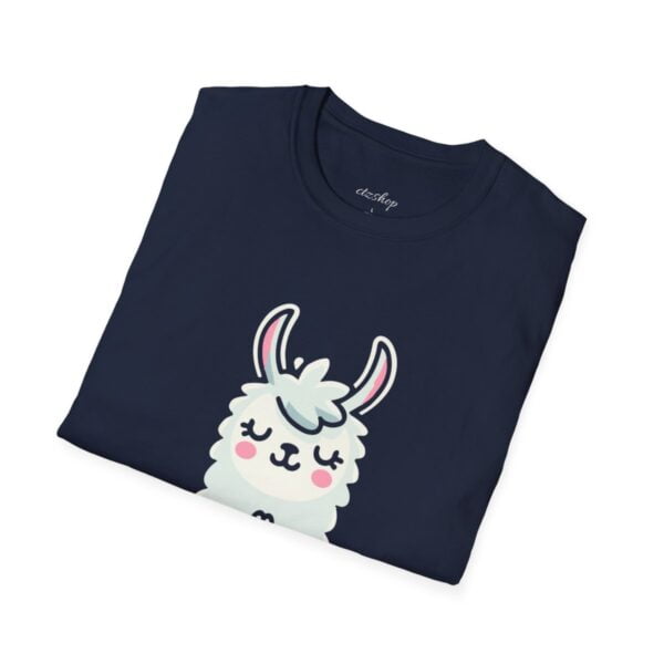 Llamaste Peaceful Yoga Llama Unisex Softstyle T-Shirt - Image 4