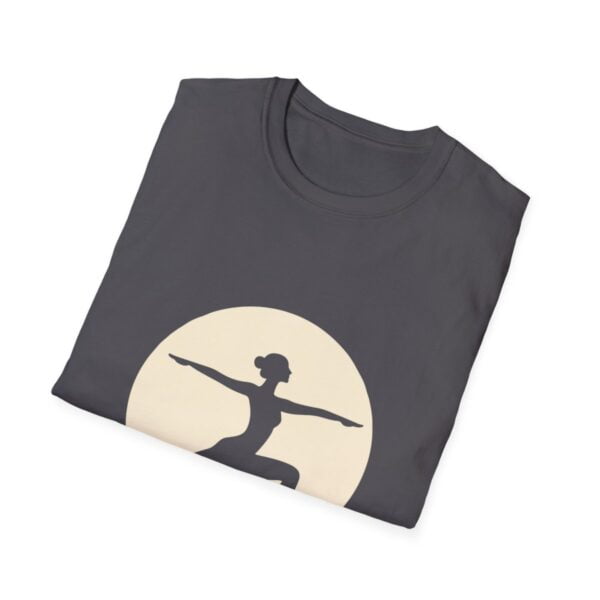 Do Yoga Warrior Pose Silhouette Unisex Softstyle T-Shirt - Image 4