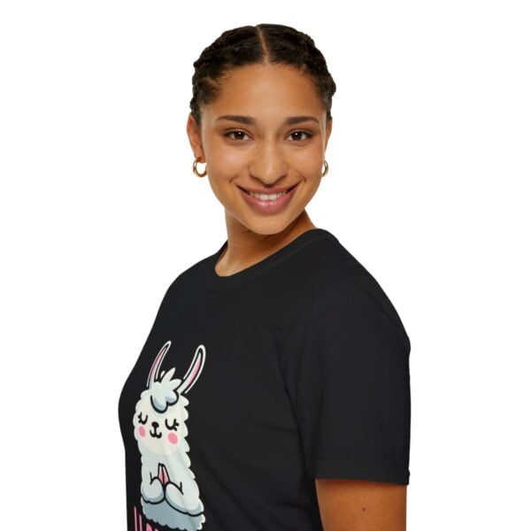 Llamaste Peaceful Yoga Llama Unisex Softstyle T-Shirt - Image 21