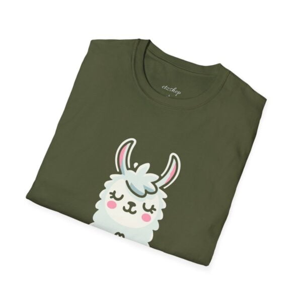 Llamaste Peaceful Yoga Llama Unisex Softstyle T-Shirt - Image 52