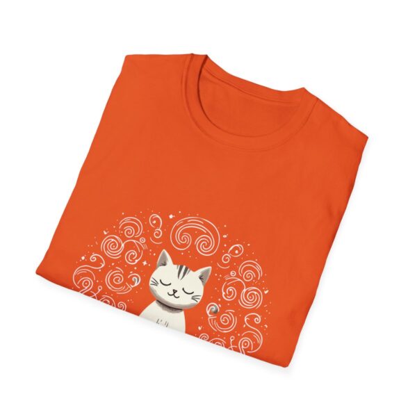 Purrfect Pose Meditative Cat Unisex Softstyle T-Shirt - Image 40