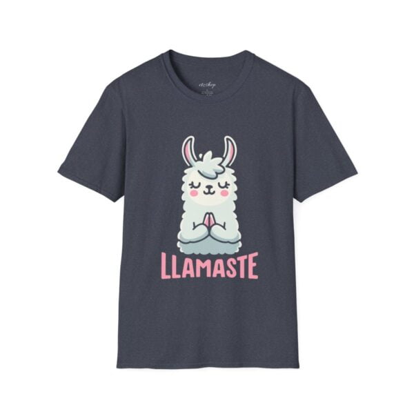 Llamaste Peaceful Yoga Llama Unisex Softstyle T-Shirt - Image 109