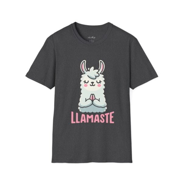 Llamaste Peaceful Yoga Llama Unisex Softstyle T-Shirt - Image 61