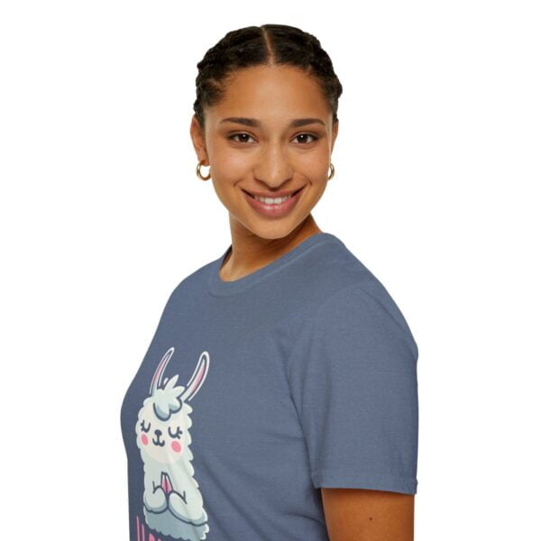 Llamaste Peaceful Yoga Llama Unisex Softstyle T-Shirt - Image 81