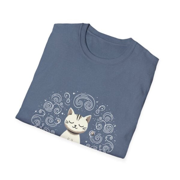 Purrfect Pose Meditative Cat Unisex Softstyle T-Shirt - Image 64