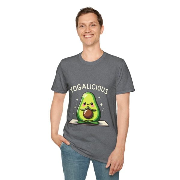 Yogalicious Avocado Yoga Pose Unisex Softstyle T-Shirt - Image 43