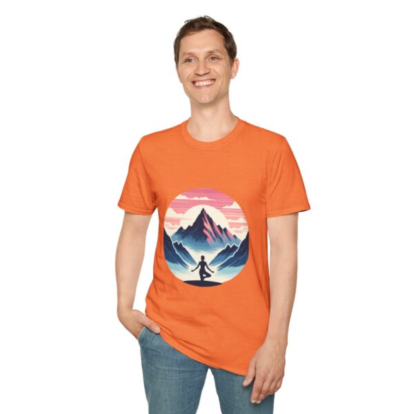 Mountain Pose Serenity Yoga Unisex Softstyle T-Shirt - Image 31