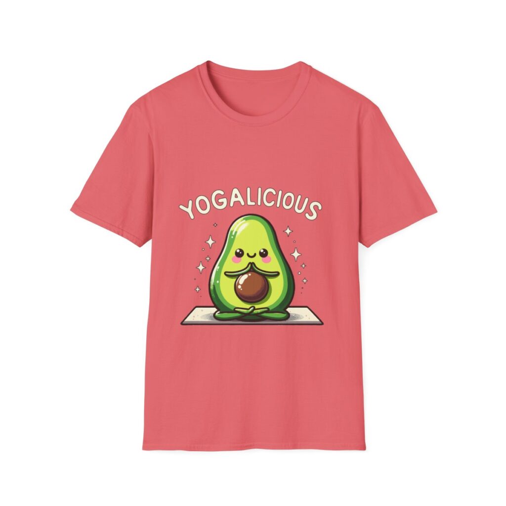 Yogalicious Avocado Yoga Pose Unisex Softstyle T-Shirt