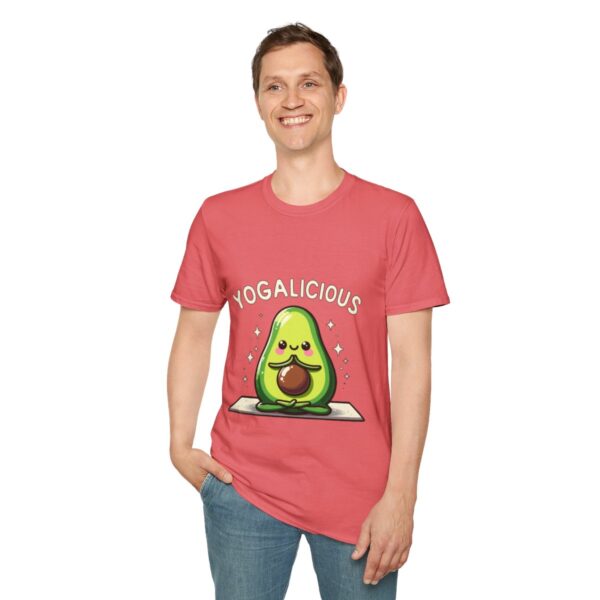 Yogalicious Avocado Yoga Pose Unisex Softstyle T-Shirt - Image 7